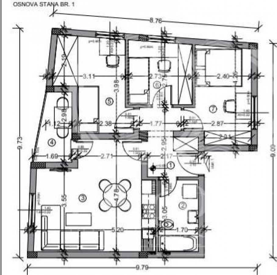 PRODAJA 4. 0 STANA U NOVOGRADNJI 67. 05m2, 110499 eura, ADICE ID#4159