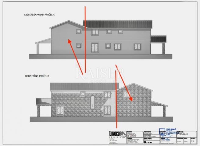 Krk, Risika – Novoizgrađena kamena vila, 150 m2