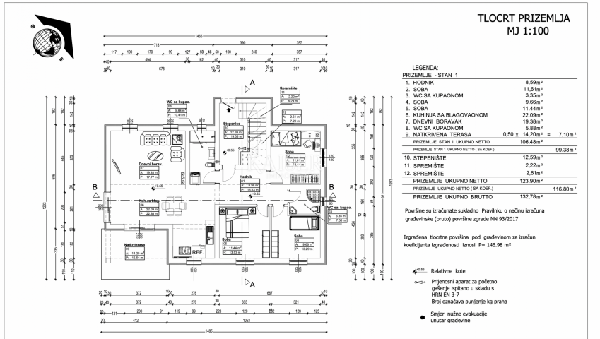 Kastav - Odličan stan u novogradnji 124 m2