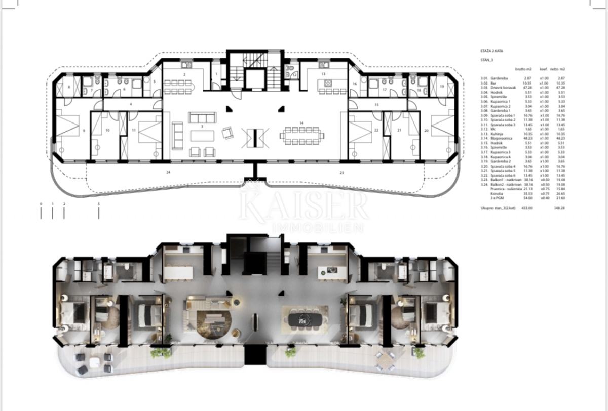 Wohnung Opatija - Centar, Opatija, 348m2