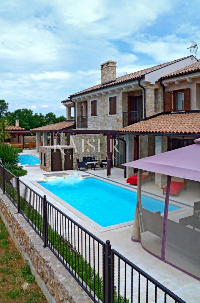 Island of Krk, Porat - two semi-detached villas with swimming pools