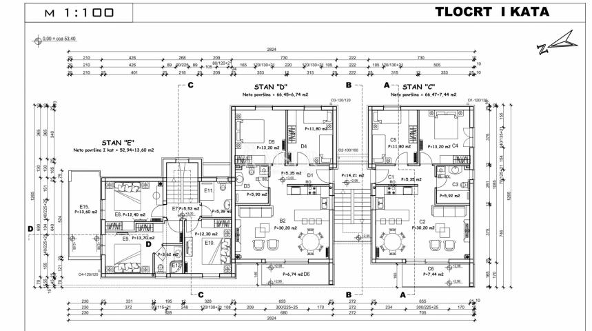 Istria - Poreč, apartment in a new building, 130 m2