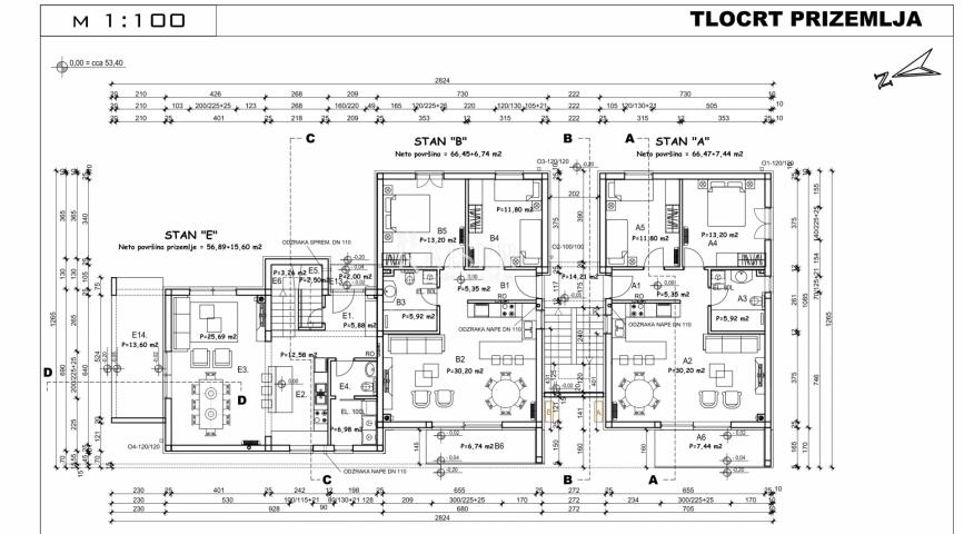 Istria - Poreč, apartment in a new building, 130 m2