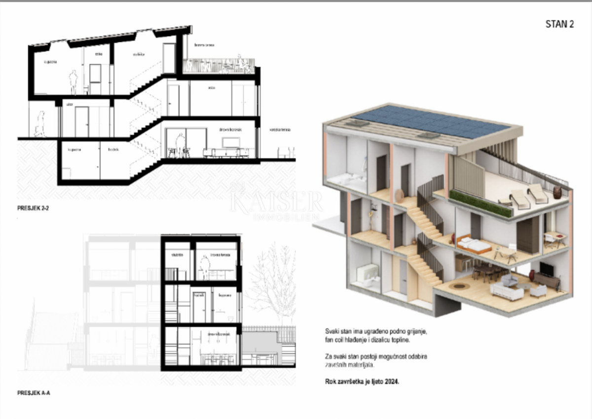 Wohnung Kostrena, 198m2