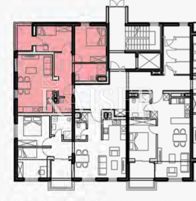 Rijeka, Martinkovac - schöne Wohnung 66,50m2