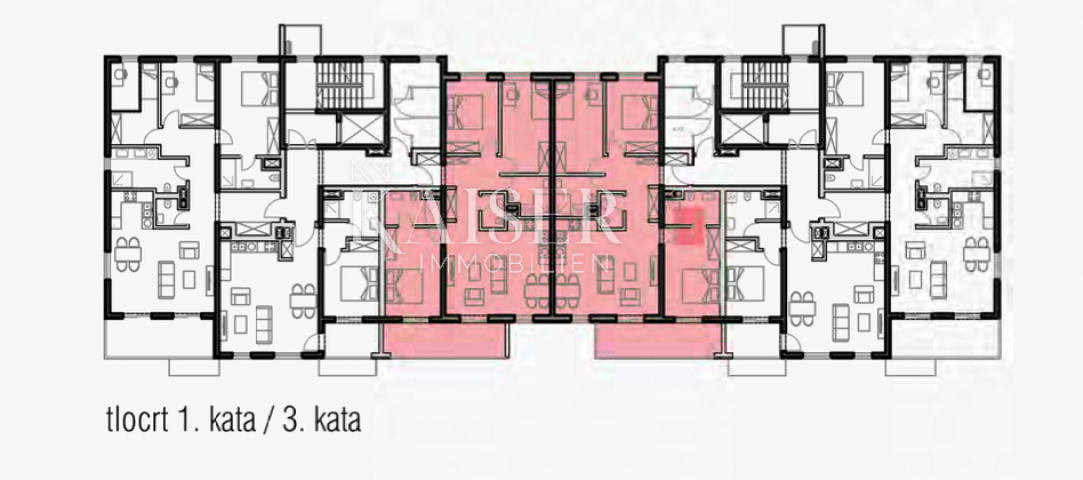 Rijeka, Martinkovac - schöne Wohnung 105,30m2