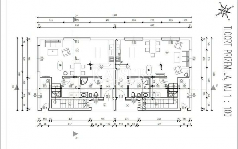 Istrien - Parenzo - modernes Doppelhaus, 129 m2