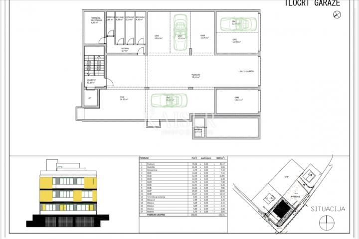 Zadar - stan 180 m2, bazen, terasa 112 m2 i vrt 23 m2