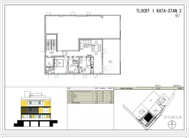 Flat Kožino, Zadar - Okolica, 87,74m2