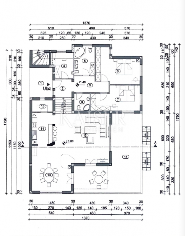 Opatija, okolica – Predivan stan u venecijanskom stilu, 184 m2