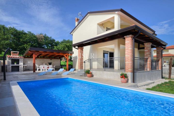 Istria - Kaštelir, villa with pool, sea view 1