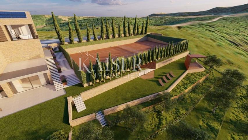 Istria, Motovun - project with building permit for a luxury villa