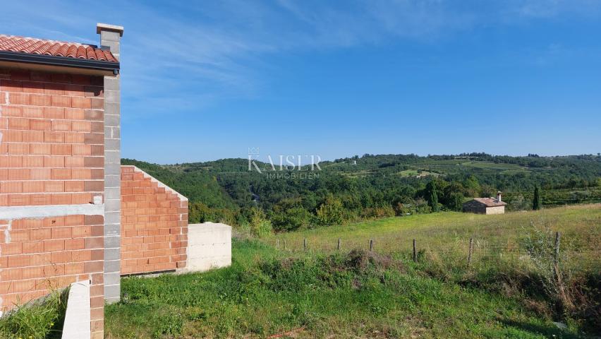 Istria, Momjan, villa with swimming pool under construction