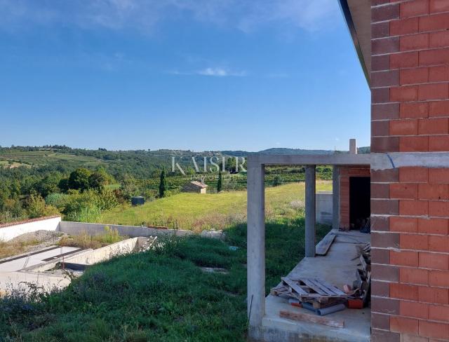 Istria, Momjan, villa with swimming pool under construction