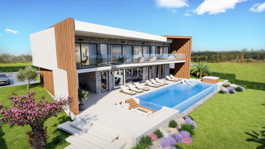 Istria - Poreč, unique modern designer villa with sea view