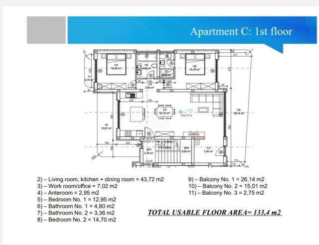 Istrien - Rovinj, neue moderne Wohnung im 1. Stock