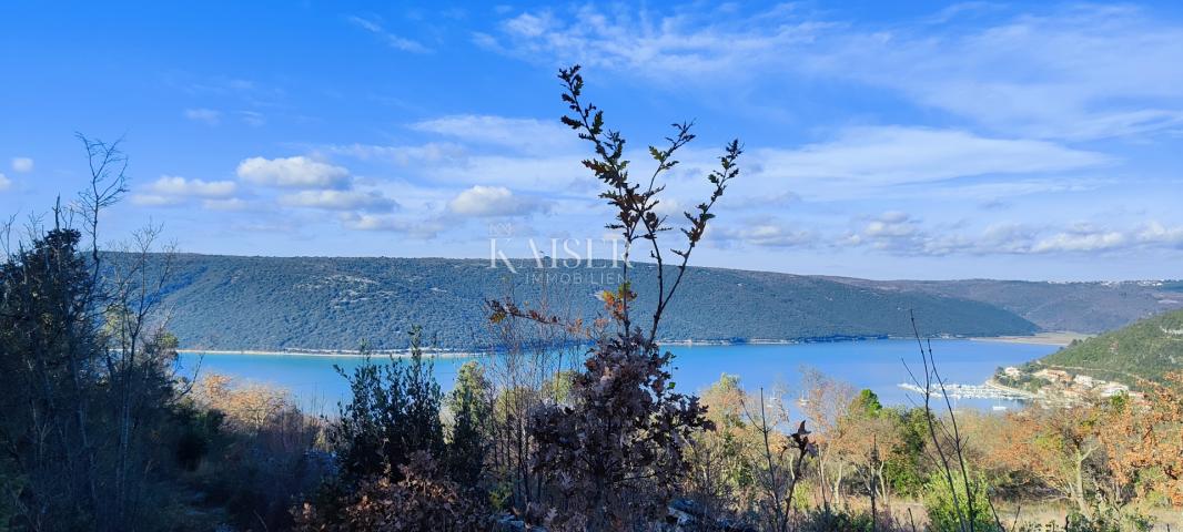 Istra, Labin - građevinsko zemljište s pogledom na more, 900 m2