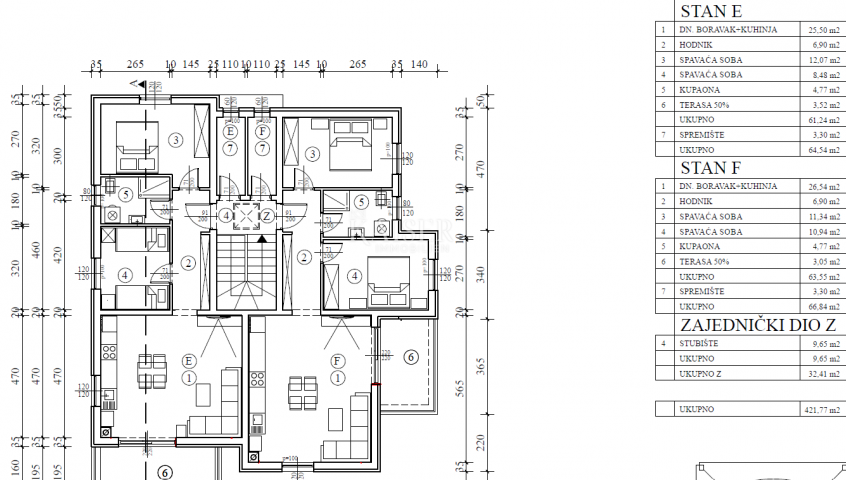 Istrien - Umag, Wohnung im zweiten Stock, Meerblick