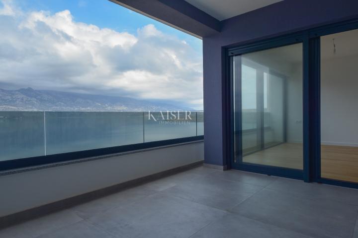 Vinjerac - luxury penthouse 134m2, 1st row to the sea