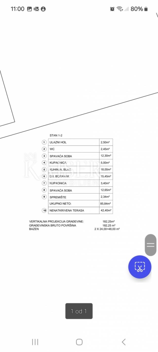 Istrien, Tinjan, Verkauf einer Doppelhaushälfte mit Swimmingpool