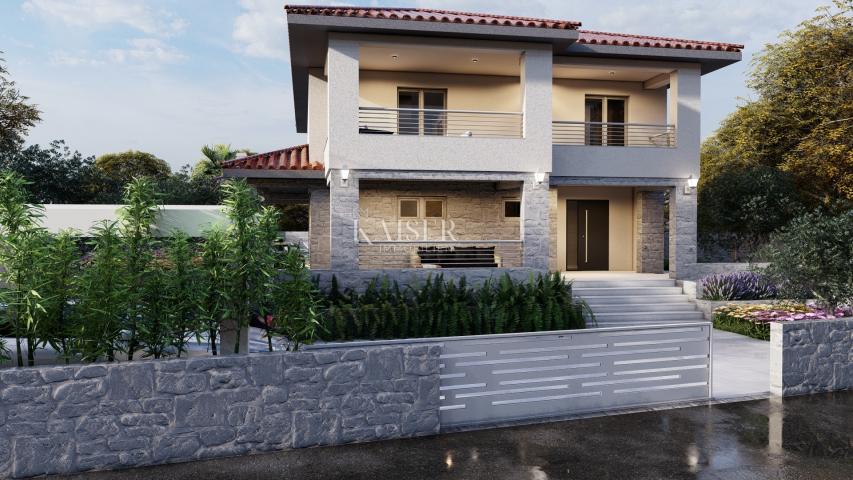 Otok Krk, Dobrinj okolica - ekskluzivna villa sa bazenom, 210m2