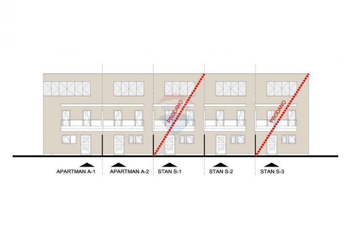 NOVALJA - DREISTÖCKIGE WOHNUNG - NEU GEBAUT