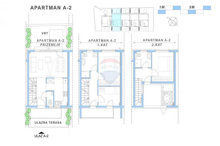 NOVALJA - DREISTÖCKIGE WOHNUNG - NEU GEBAUT