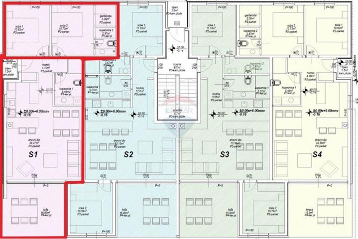 PRIVLAKA - 2-SOBNI STAN, PRIZEMLJE 100, 09 m2