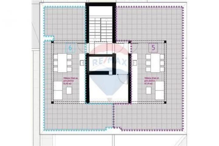 ZADAR, DIKLO - APARTMAN A6, 2. KAT , 94, 78 m2