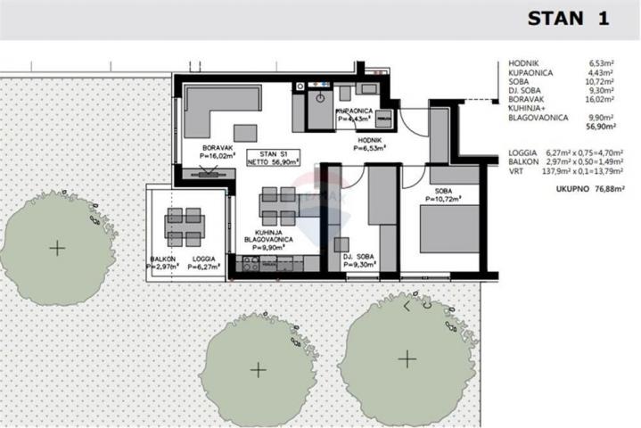 Apartman u prizemlju zgrade sa vrtom!