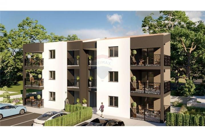 DVOSOBNI APARTMANI-700m OD MORA-VIR S1A Prizemlje