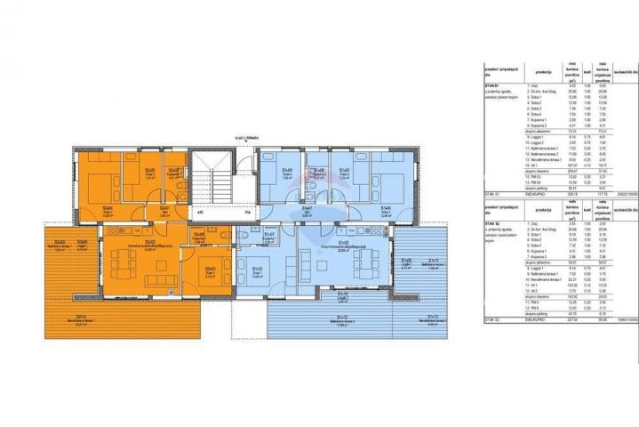 NOVALJA - NOVOGRADNJA, 4-SOBNI STAN I VRT 167 m2 TOP LOKACIJA I BLIZINA PLAŽE 