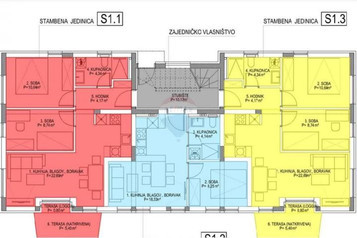 Flat Plovanija, Zadar, 68,77m2