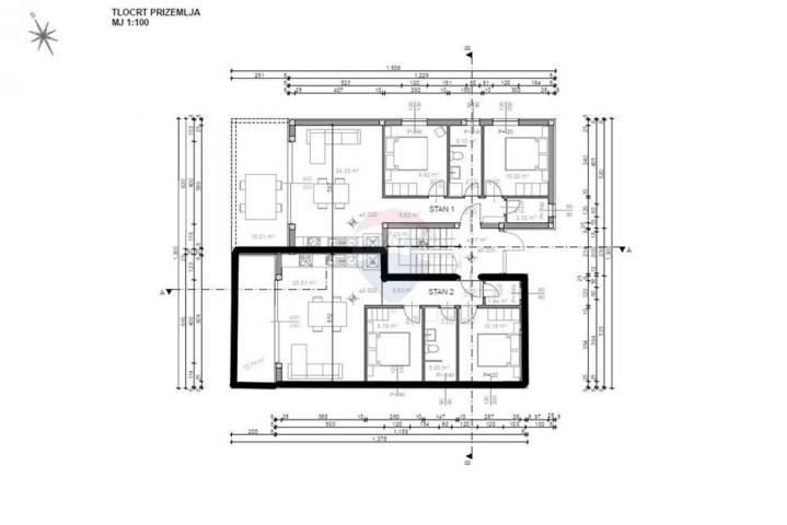 Wohnung Povljana, 68,63m2