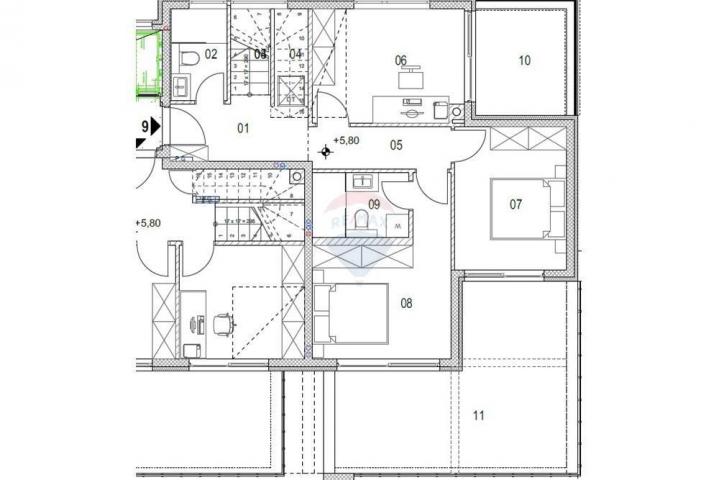 Wohnung Povljana, 140,82m2