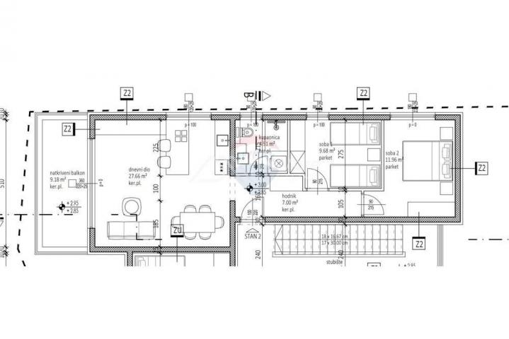 Flat Stanovi, Zadar, 82,72m2