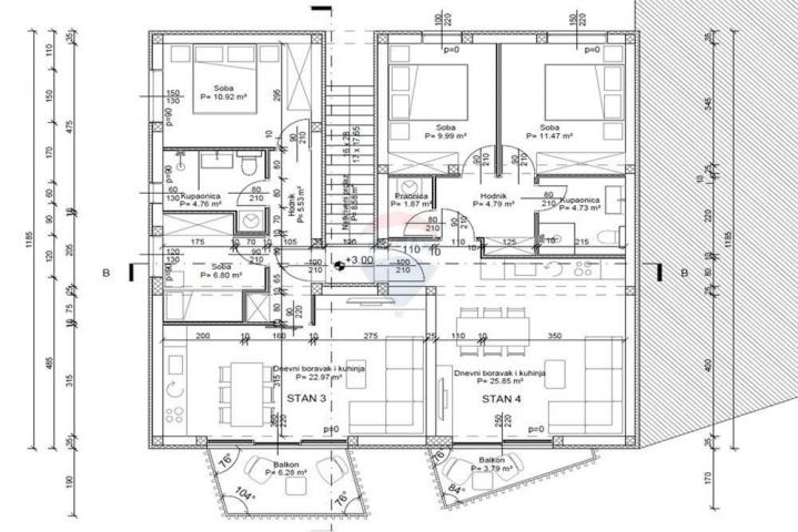 VIR - STAN U NOVOGRADNJI 500 m OD MORA, 1. KAT 59, 23m2