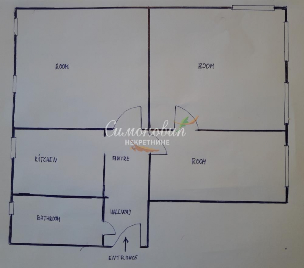 Topčider, Kod Miloševog konaka, 3. 0, 63m2, I, salonac, uknjižen ID#1705