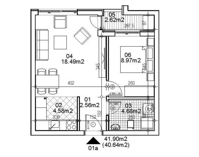 NOVI SAD - TELEP - 40. 77 m2