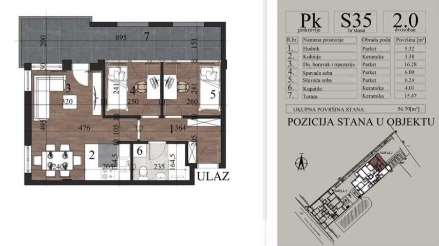 NOVI SAD - TELEP - 56. 70 m2