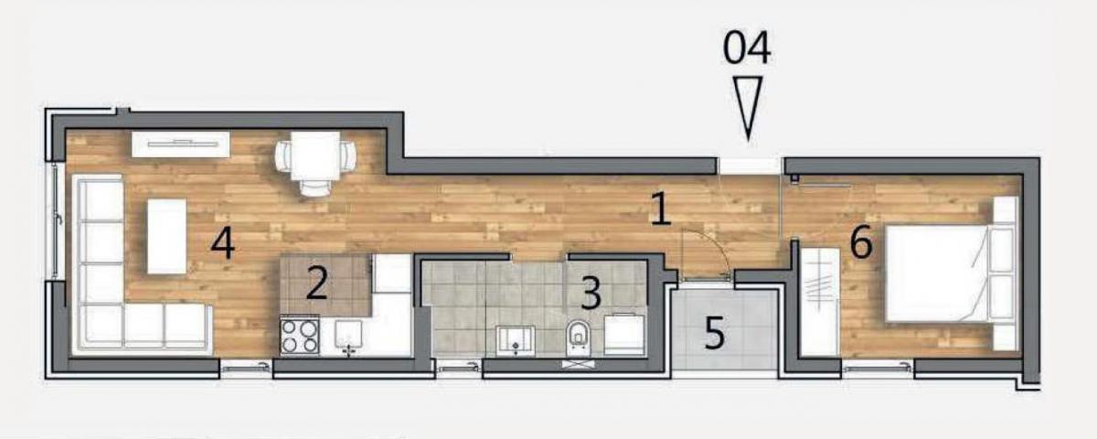 NOVI SAD - TELEP - 41. 02 m2