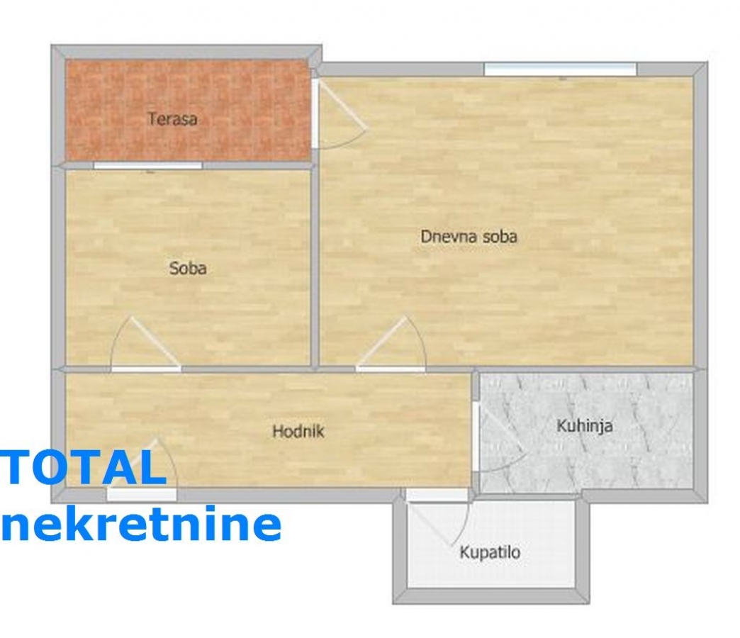 2 Dvosoban stan NOVI SAD, 128750€