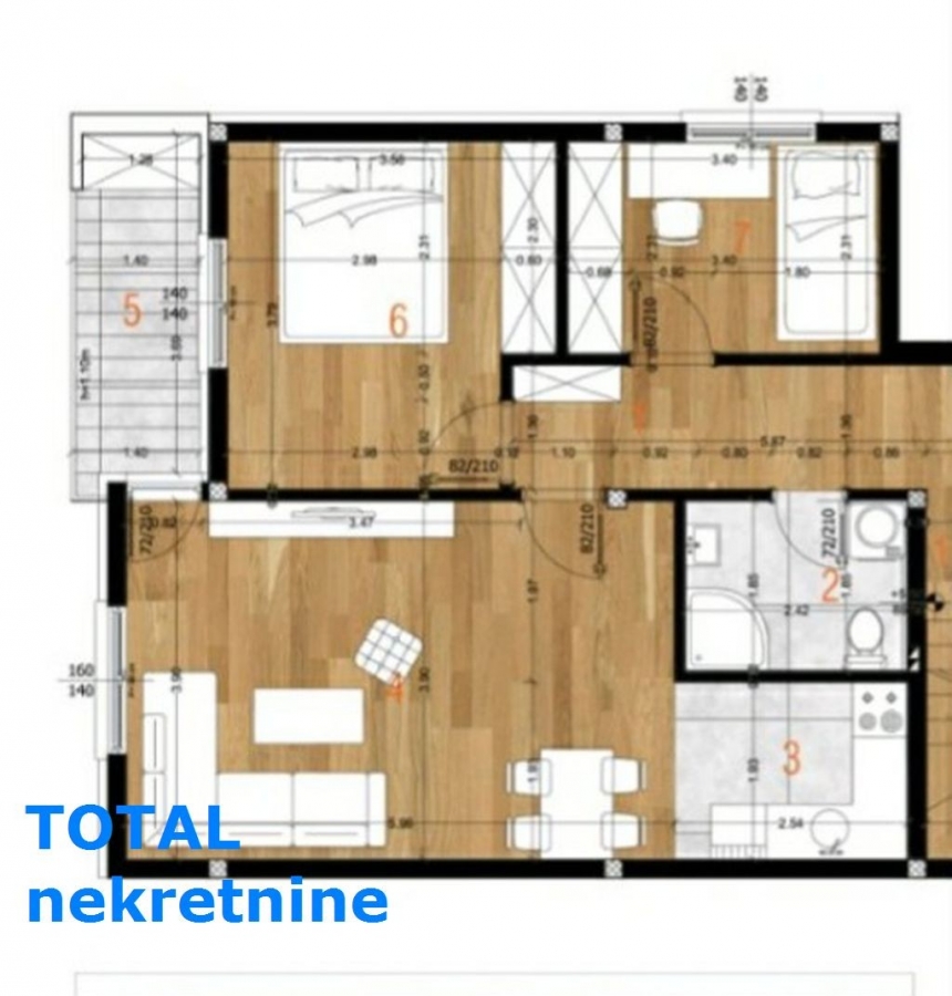 3 Trosoban stan NOVI SAD, 156560€