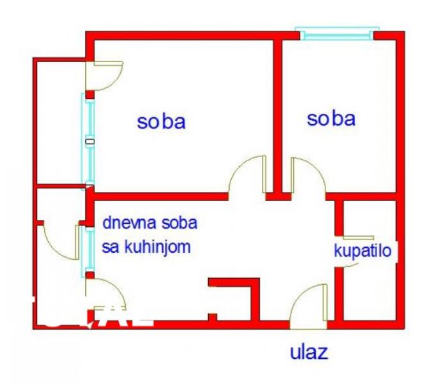 2 Dvosoban stan NOVI SAD, 121540€