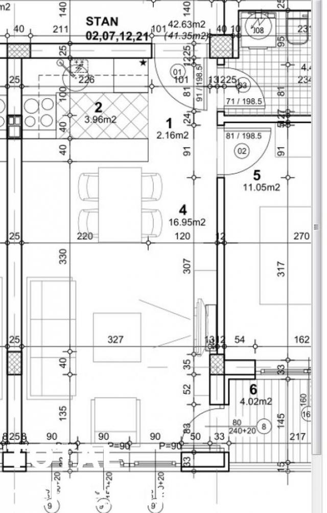 2 Dvosoban stan NOVI SAD, 125660€