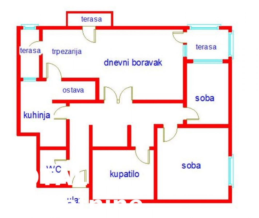 2. 5 Dvoiposoban stan NOVI SAD, 185400€