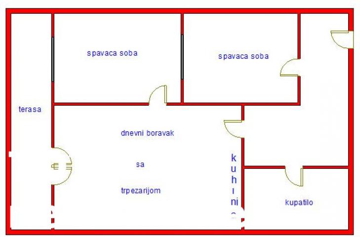 2. 5 Dvoiposoban stan NOVI SAD, 92700€