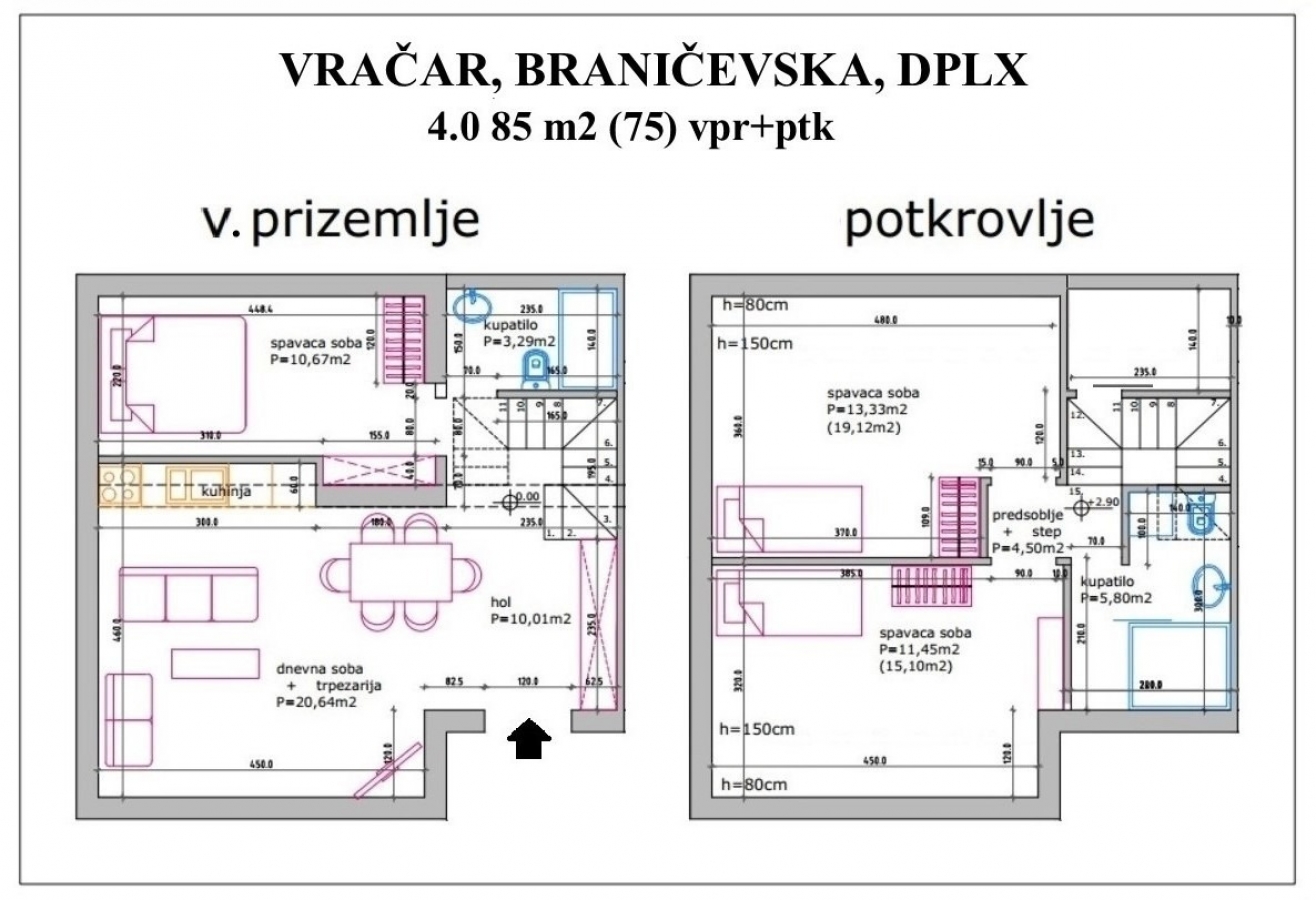 Hram, nov stan u vili iz 1928g, komplet namešten, dplx .. 