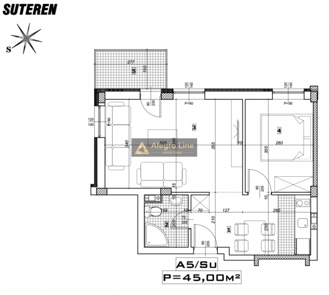 Stan u apartmanskom kompleksu Novi Kopaonik, zgrada Aurora, 45 Sut1 A5