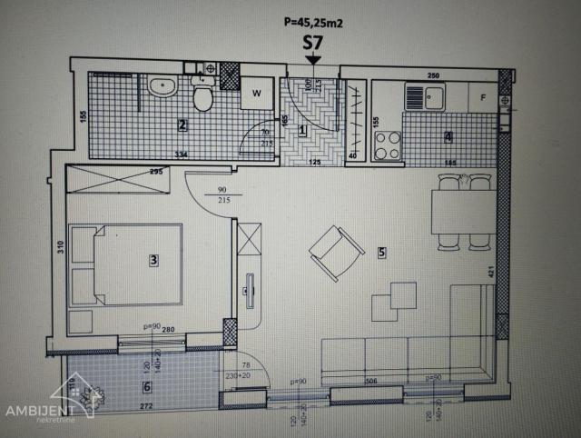 DVOSOBAN u  stambenoj  zgradi spratnosti Po+P+3+(4)-TELEP